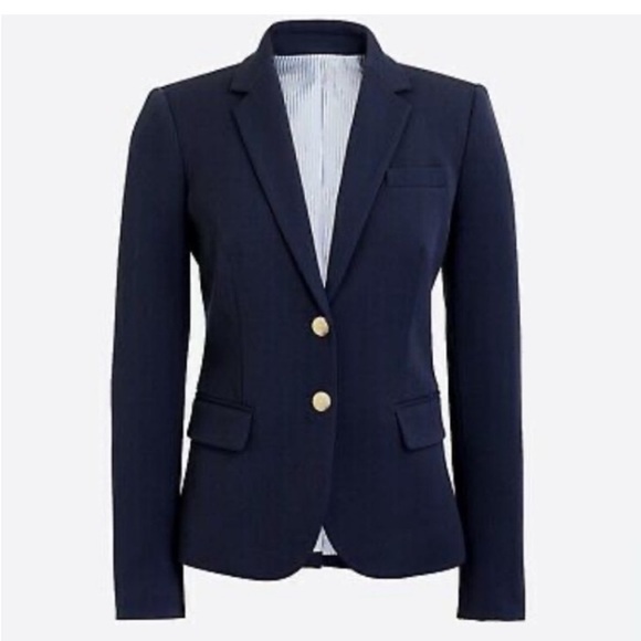 J. Crew Jackets & Blazers - J. Crew Navy Blue Wool Blazer